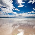 broken head beach looking towards light house