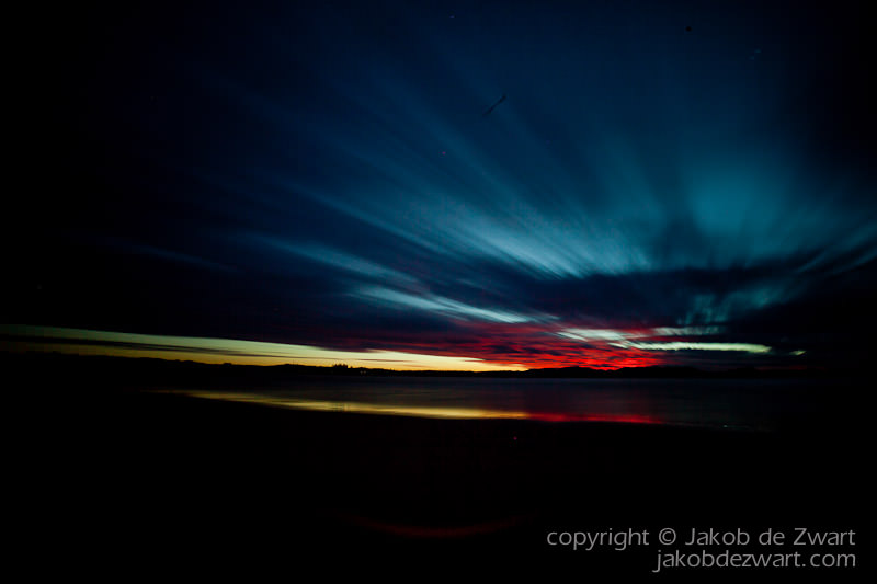 sunset very long exposure using 10 stopper grad filter